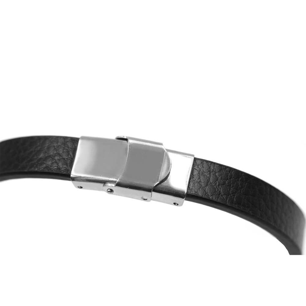 Herrarmband i läder & stål | Brunt | Awaken Jewels