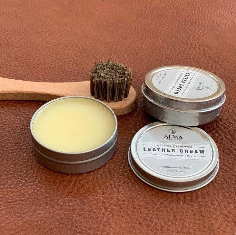 Necessär i italienskt läder | Svart | Aigin Milano